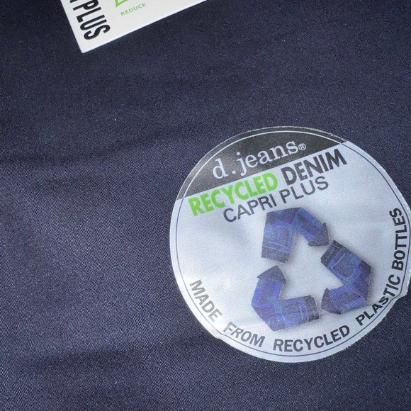 NEW D. Jeans Women’s Dark Denim Capris Plus Size 20W - Picture 5 of 6